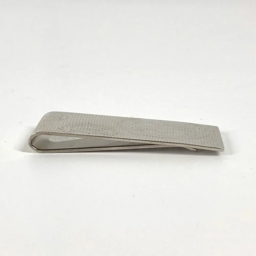 CARTIER logo Wallet Money clip SS Silver